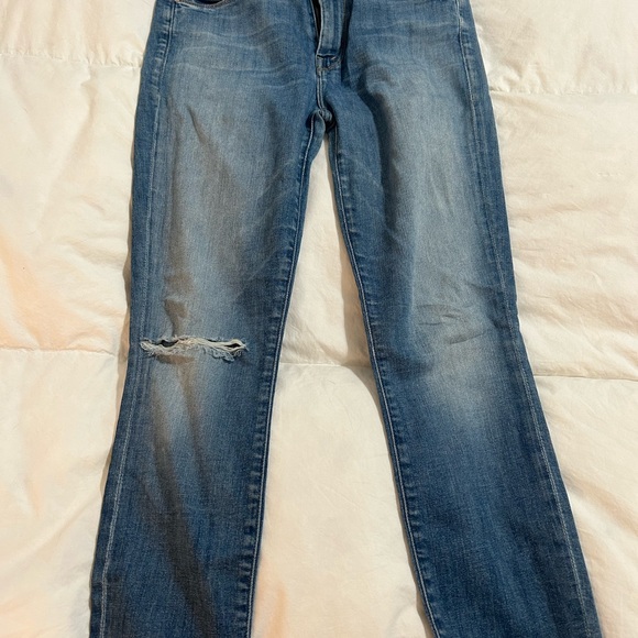 Mother HW looker ankle gray - jumping off swings - Picture 5 of 7